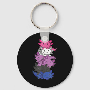 Chaveiro Gênero Fluido Orgulho Lgbtq Axolotl _1
