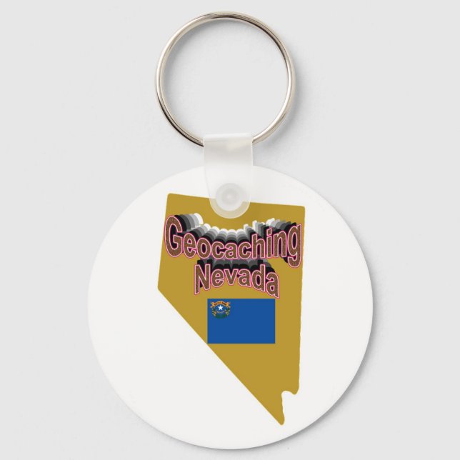 Chaveiro Geocaching Nevada Key Chain (Frente)