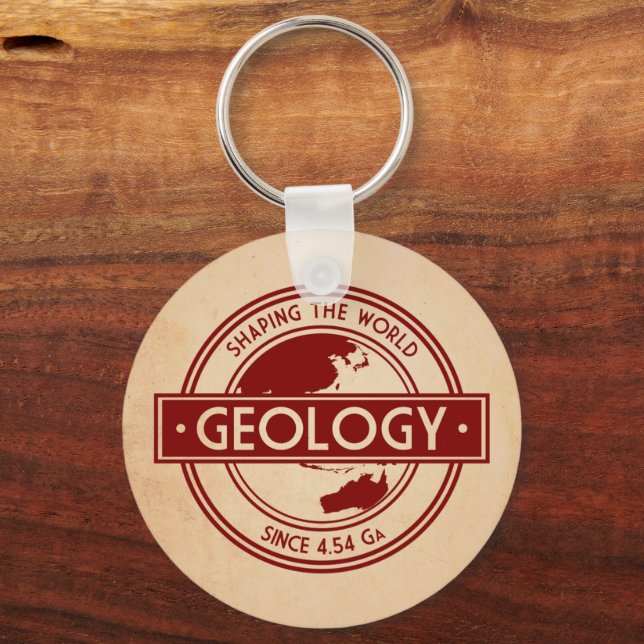 Chaveiro Geologia - Modelagem do Logotipo Mundial (Ásia/Aus (Frente)