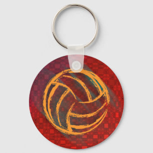 Chaveiro geométrico do voleibol