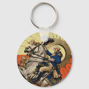 Chaveiro George Washington a cavalo