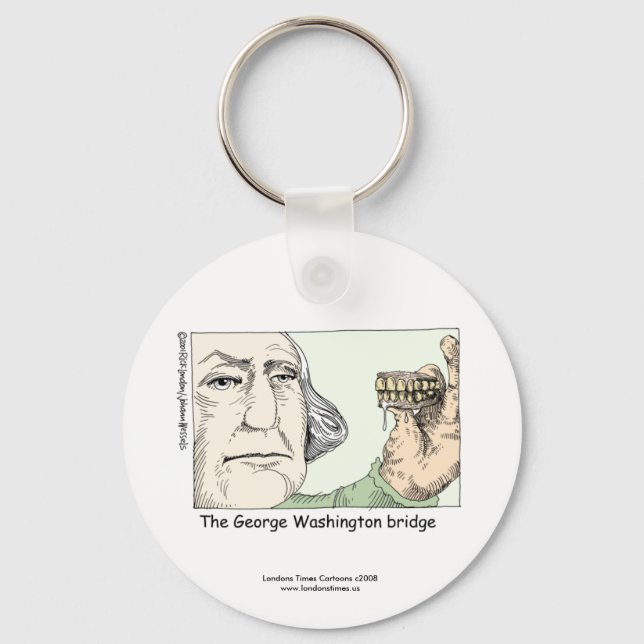 Chaveiro George Washington Bridge Funny Key Chain (Frente)