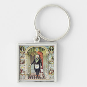 Chaveiro George Washington como um Freemason