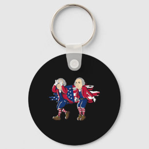 Chaveiro George Washington Griddy American Flag 4 De Julho