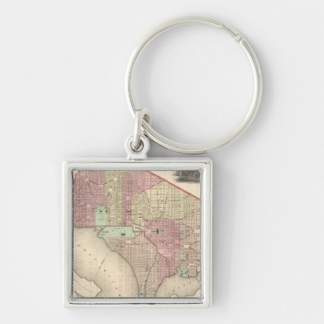 Chaveiro Georgetown e a cidade de Washington (Frente)