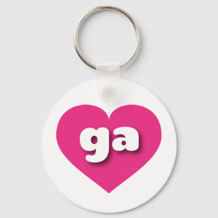 Chaveiro Georgia Hot Pink Heart - Amor