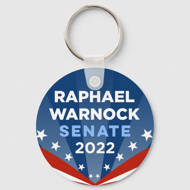 Chaveiro Georgia Raphael Warnock para o Senado 2022 (Frente)