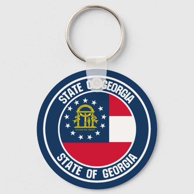 Chaveiro Georgia Round Emblem (Frente)
