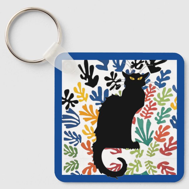 Chaveiro Gerbe por Matisse, Cat Art Parody, (Frente)
