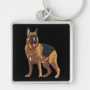 Chaveiro German shepherd Alsaciano