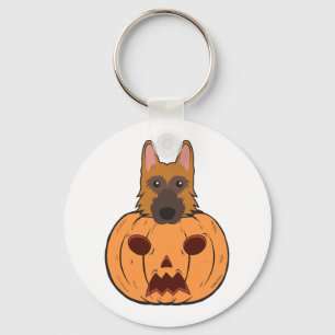 Chaveiro German shepherd Bonitos De Halloween Presos Numa A
