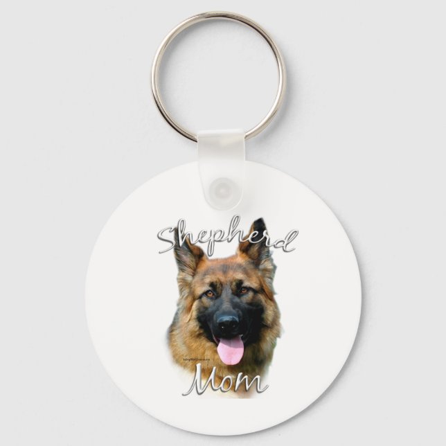 Chaveiro German shepherd (cabelo comprido) Mãe 2 (Frente)