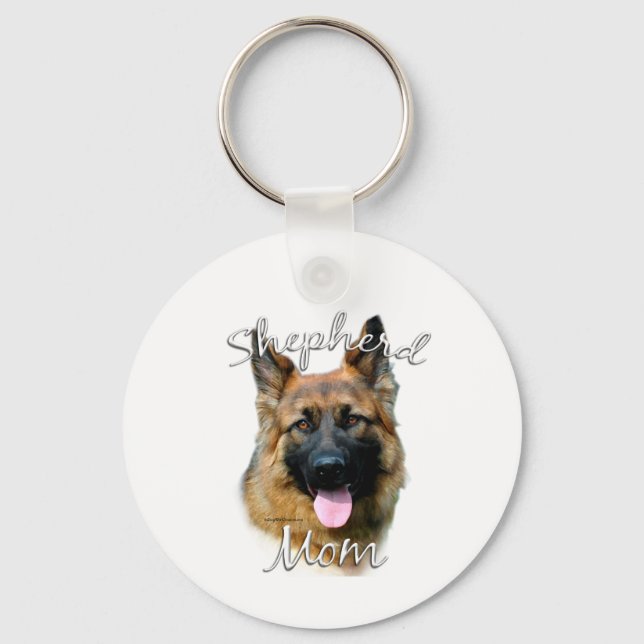 Chaveiro German shepherd (cabelo comprido) Mãe 2 (Frente)
