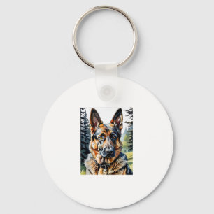 Chaveiro German shepherd Cão-Cão Portraente Cachorro-Cachor