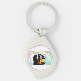 Chaveiro German Shepherd  colorful