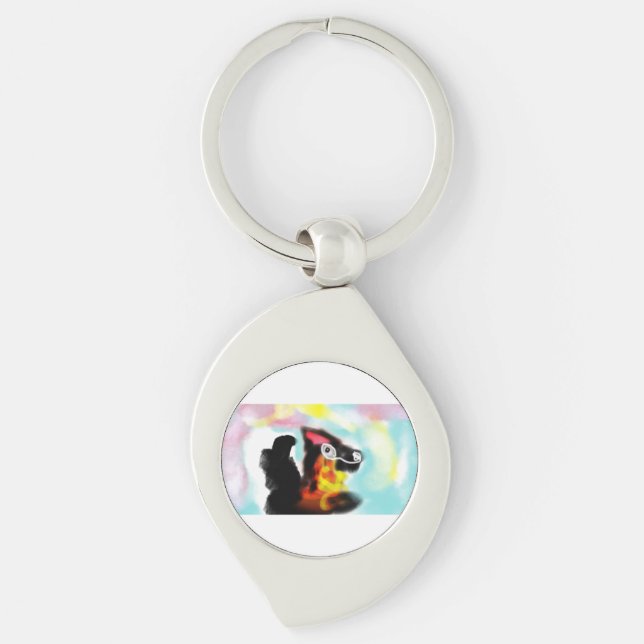 Chaveiro German Shepherd  colorful (Frente)
