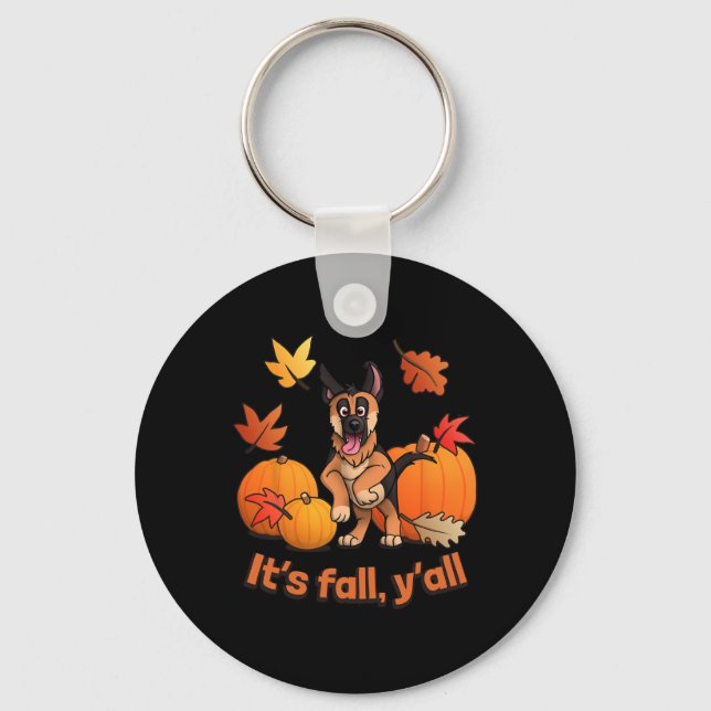 Chaveiro German shepherd de outono (Frente)
