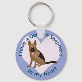 Chaveiro German shepherd em Meu Coração