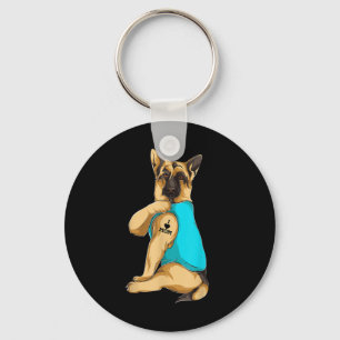 Chaveiro German shepherd Eu Amo Mamãe Tatuagem Roupa Cachor