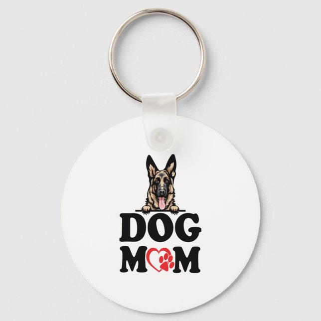 Chaveiro German shepherd - German shepherd Cachorro Mãe (Frente)