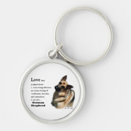 Chaveiro German shepherd Love Is