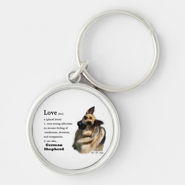Chaveiro German shepherd Love Is (Frente)