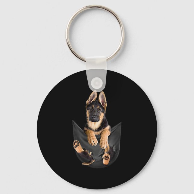 Chaveiro German shepherd No Sopro De Cachorro Engraçado De  (Frente)