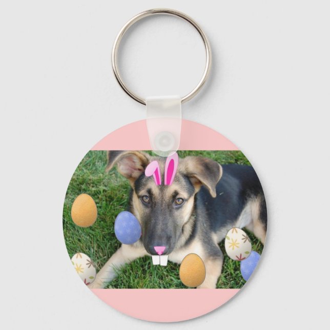 Chaveiro German shepherd Páscoa Puppy (Frente)