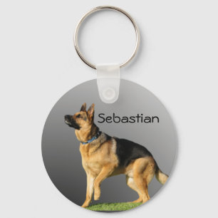 Chaveiro German shepherd personalizado