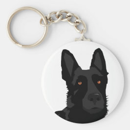 Chaveiro German shepherd preto