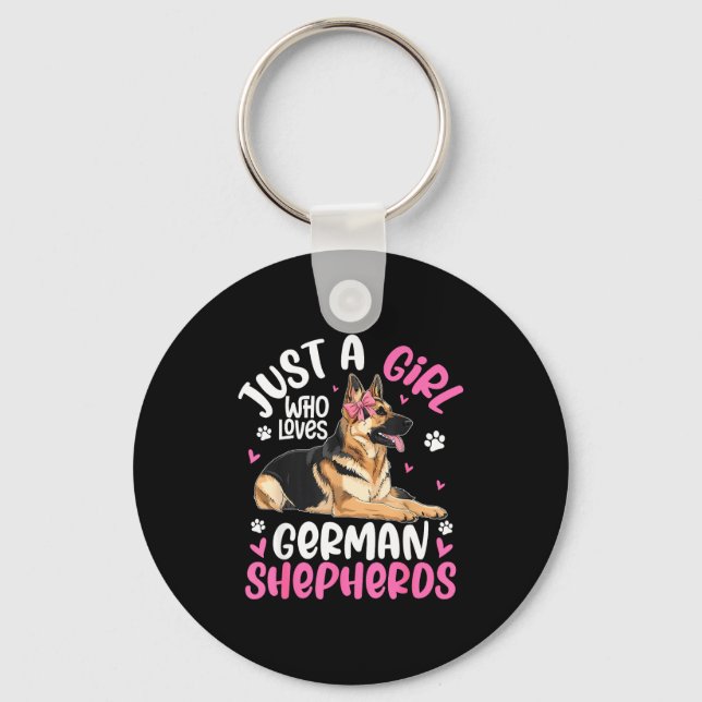 Chaveiro German Shepherd Shirt For Girls Women German Sheph (Frente)