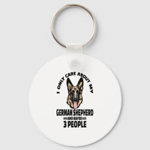 Chaveiro German shepherd Stickers - Eu Só Me Importo Com Me