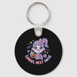 Chaveiro Ghoul Próxima Porta Kawaii Zombie Garota Louca