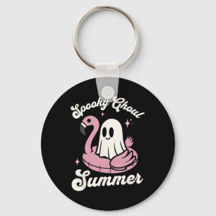 Chaveiro Ghoul Summer Cute Ghost Flamingo Summer Vib