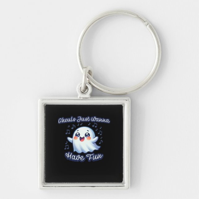 Chaveiro Ghouls Só Quer Divertir-Se Com Sloth E Slogan (Frente)