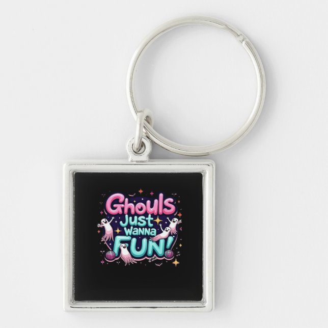 Chaveiro Ghouls Só Quer Divertir-Se Na Festa De Disco Do Di (Frente)