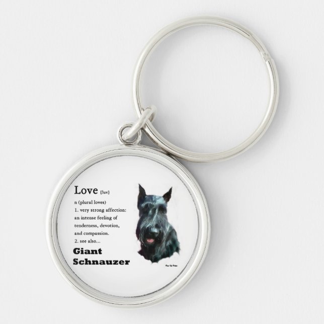 Chaveiro Giant Schnauzer Art (Frente)
