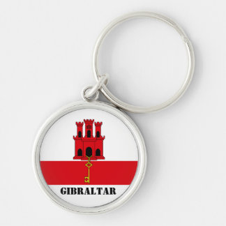 Chaveiro Gibraltar Flag com o texto Gibraltar Magnet