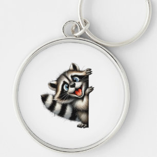 Chaveiro Gif de Natal Adorable Raccoon - Feriado Bonito
