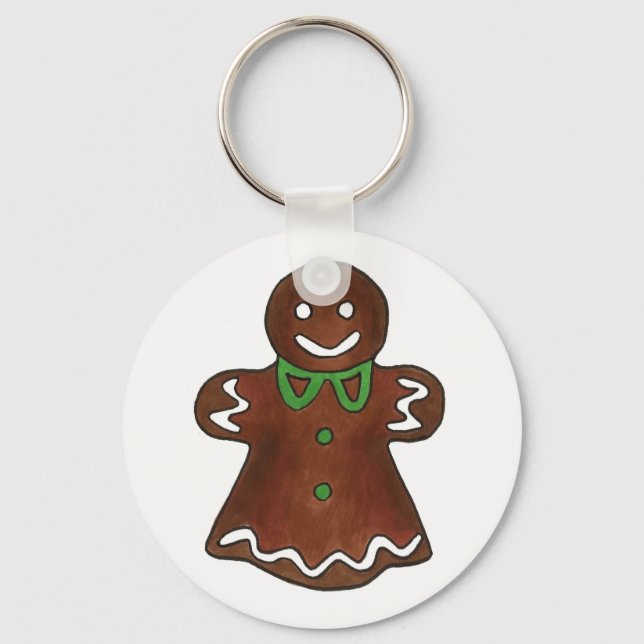 Chaveiro Gingercake Lady Woman Natal Cookie (Frente)