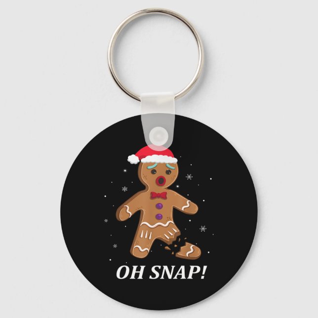Chaveiro Gingercake Man Oh Snap Christmas Cookume B (Frente)