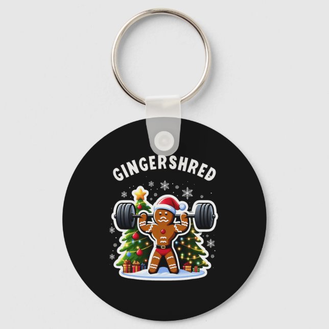 Chaveiro Gingershred Funny Gingerbird Man Gym (Frente)