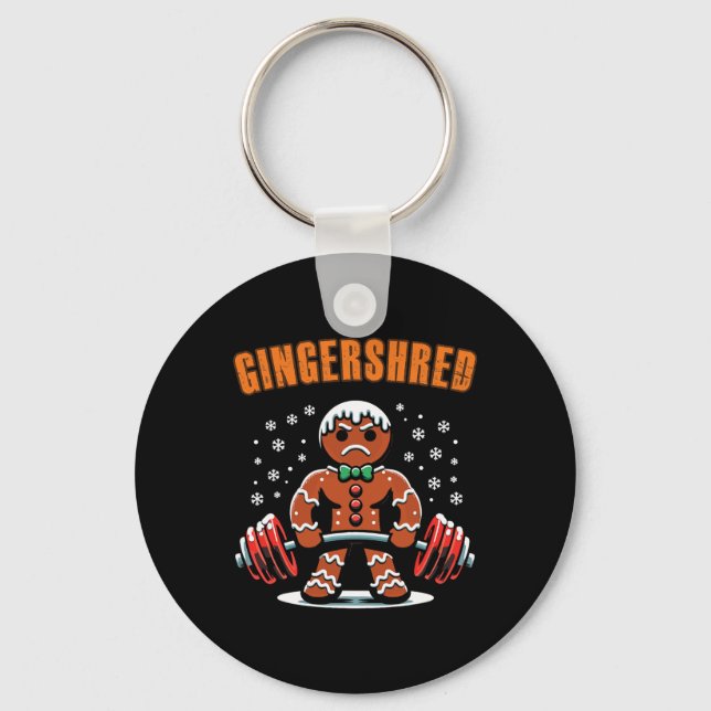 Chaveiro Gingershred Funny Gingerbird Man Gym (Frente)