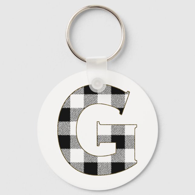 Chaveiro Gingham Check G (Frente)
