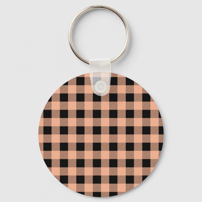 Chaveiro Gingham Melon e Black (Frente)