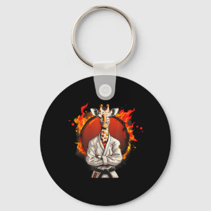 Chaveiro Girafa de Karate Animal Mma Taekwondo Artes Marcia