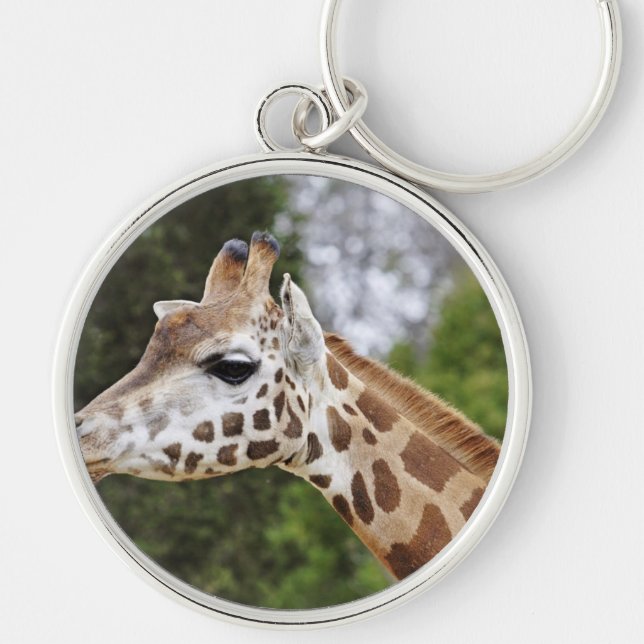 Chaveiro Girafa elegante chique do destino da modificação d (Frente)