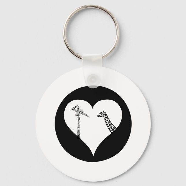 Chaveiro Girafas Adoram Gruas (Frente)