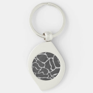 Chaveiro Giraffe Black and Light Cinza