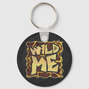 Chaveiro Giraffe Brown e Impressão Amarelo